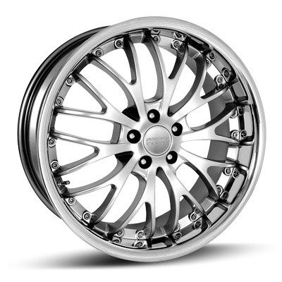 18" Team Dynamics Mesh III Alloy Wheels Silver Black or Gunmetal Centres with Stainless Lip