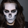 Mehron Skeleton makeup kit applied to a model