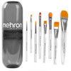 Mehron Brush Set with holder | 8-Piece Paradise Makeup AQ™ Brush Set and Brush Holder