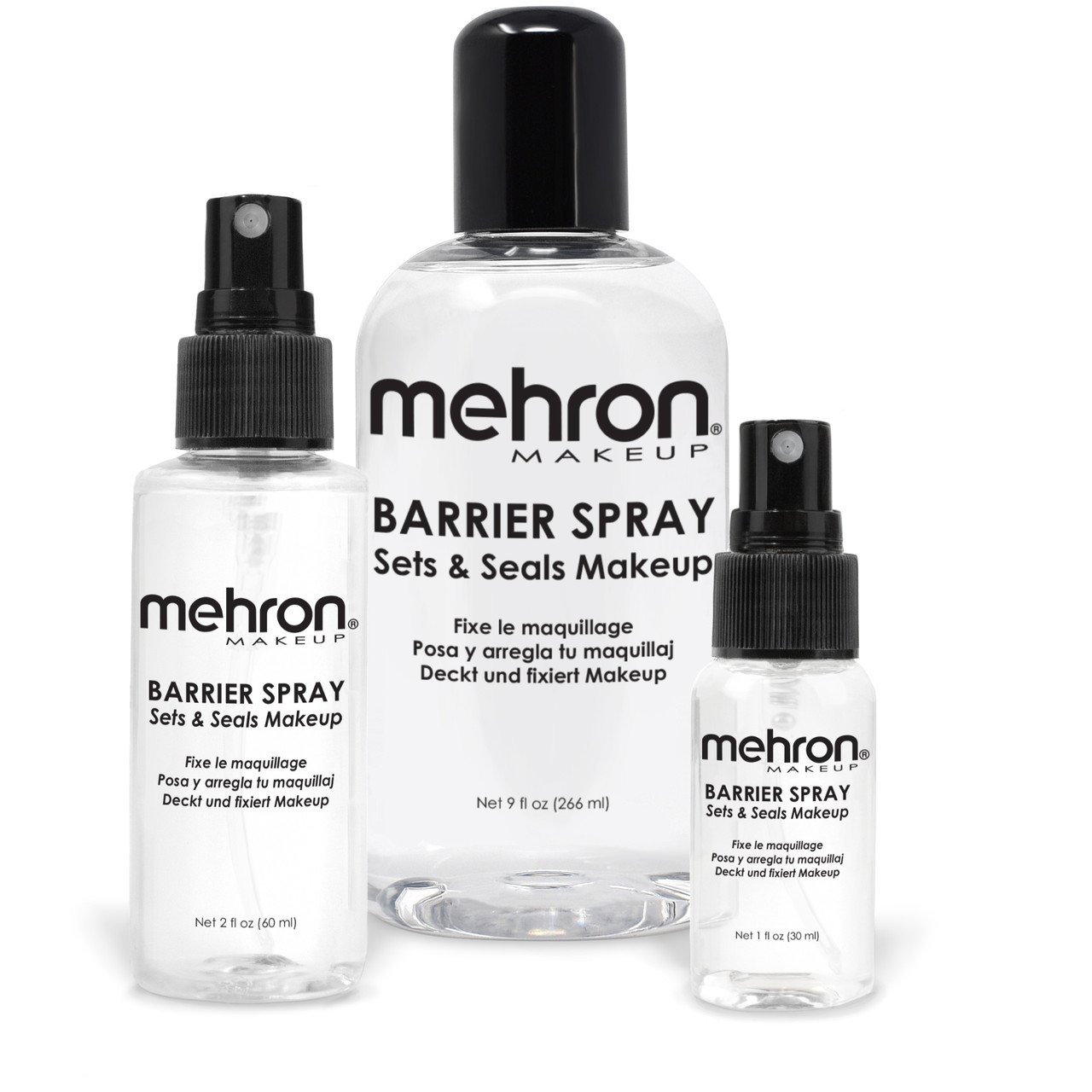 Mehron Makeup Barrier Spray | Setting Spray for Makeup | Makeup Setting  Spray for Face 2 fl oz (60 ml)