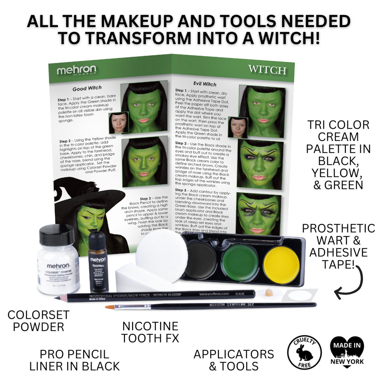 Mehron Goth/Punk Makeup Kit