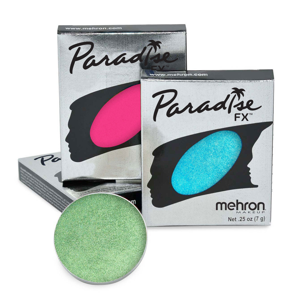 Mehron Paradise Makeup AQ Neon UV Glow 8 Color Palette Body & Face Paint