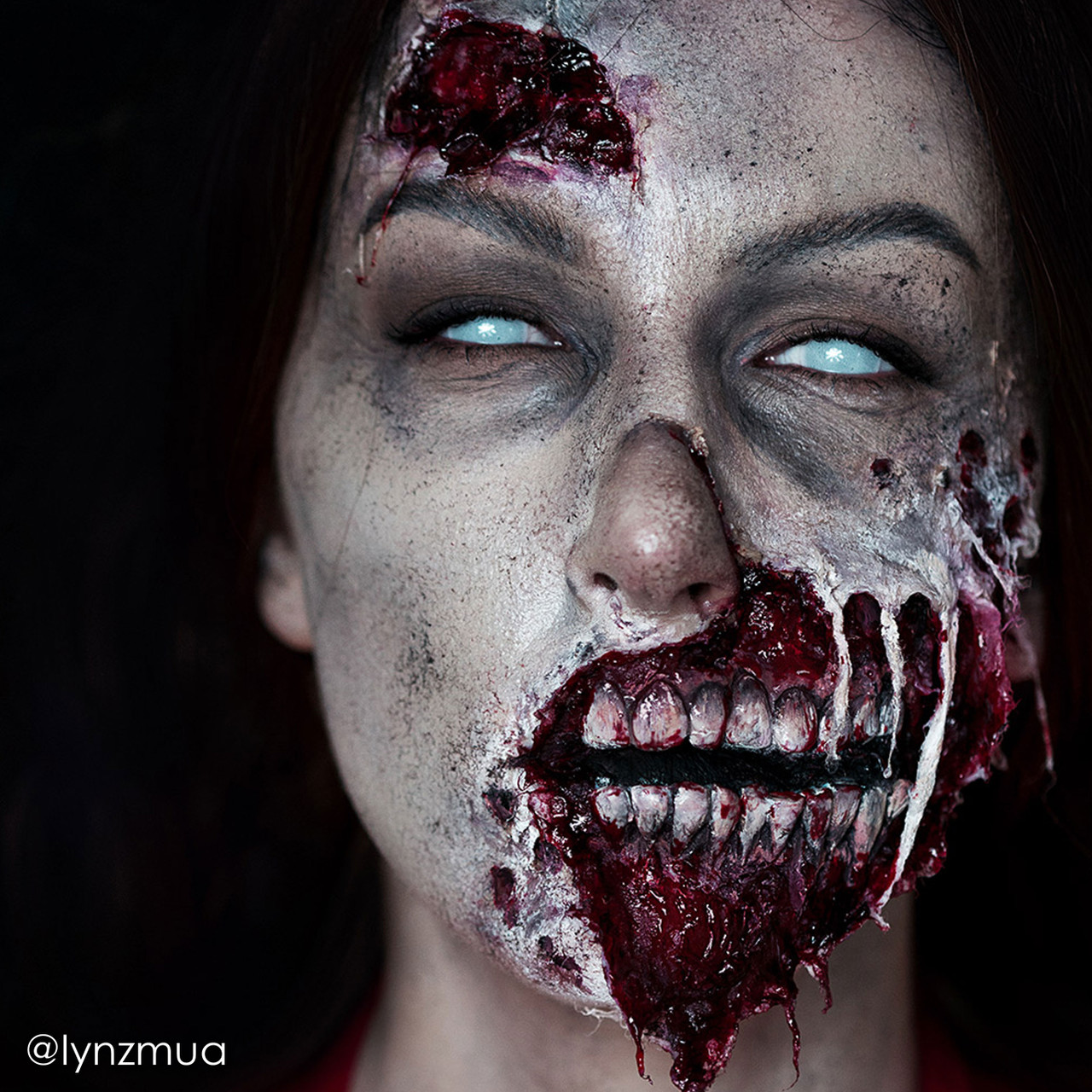 Liquid latex Halloween makeup