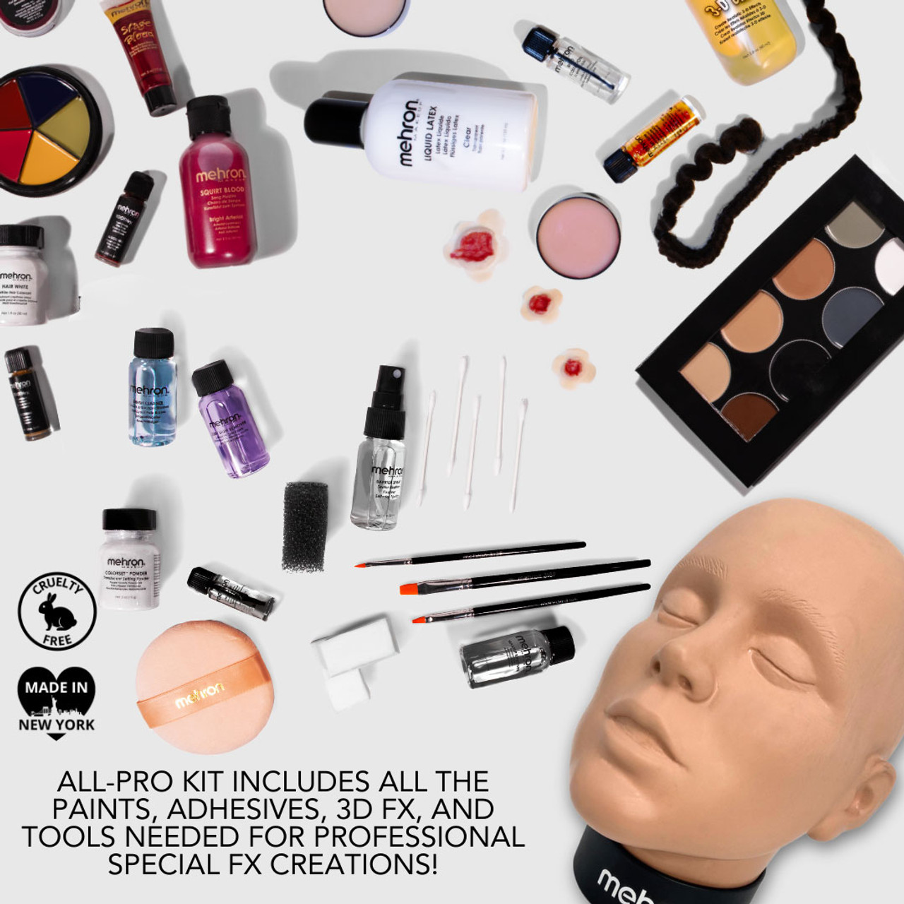 Create special effects with our practical makeup kit