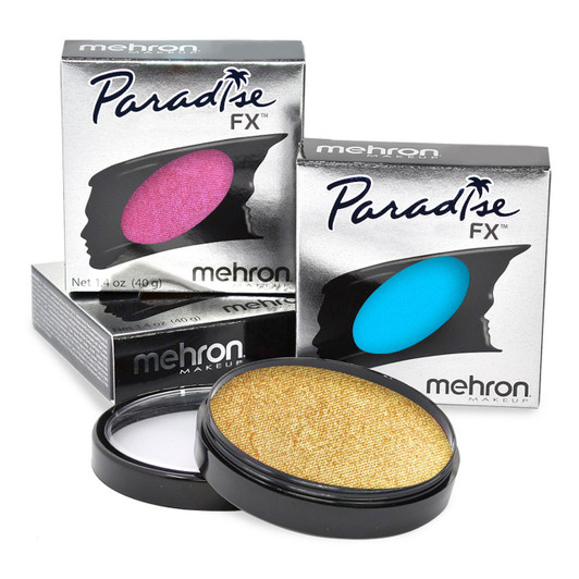 Mehron Makeup Paradise AQ Face & Body Paint 8 Color Palette (Neon UV Glow)  - Face, Body, Black Light Makeup Palette, Special Effects, UV Glow, Rave