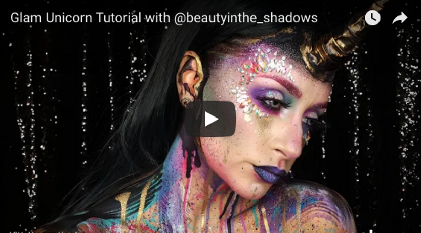 Tutorial Tuesday with Glitter Girl Unicorn Face Gems 