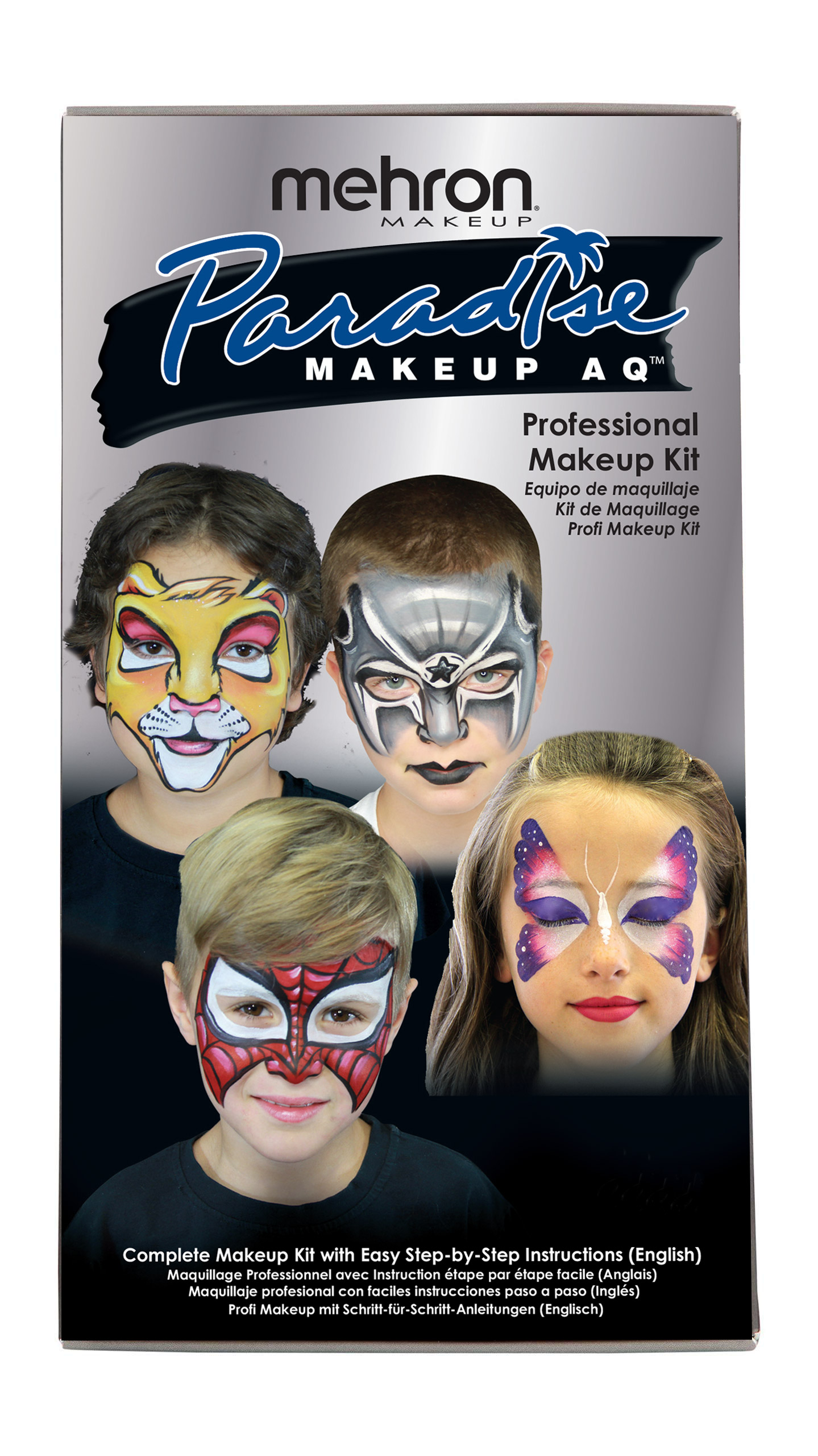 Paradise Face Paint AQ 30 Kit - 30 Color Water Activated Face Painting  Palette