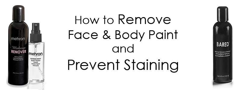 How to Remove Face & Body Paint and Prevent Staining - Mehron, Inc.