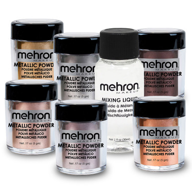 bubbles and beauty: Mehron Metallic Powder in Gold