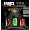 BREEZE SMOKE PRIME EDITION 5% DISPOSABLE VAPE 10ML 6000 PUFFS - 5CT DISPLAY