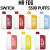 MR FOG SWITCH 15ML 5500 PUFFS RECHARGEABLE DISPOSABLE - 10CT DISPLAY