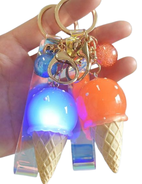 keychain with liquid