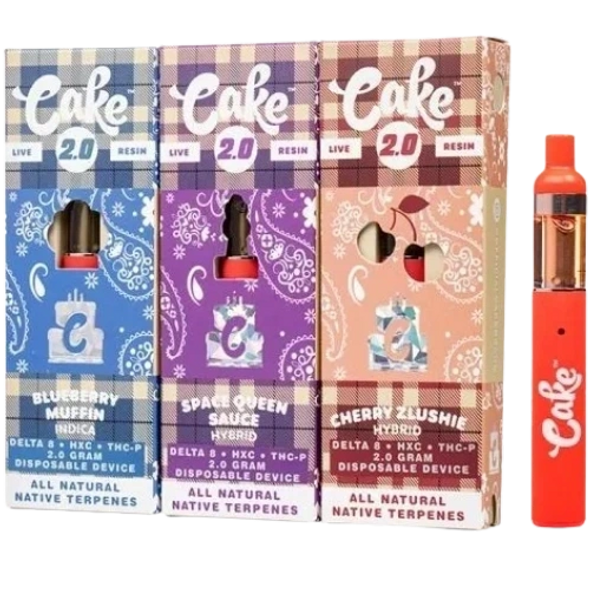 Cake HYBRID – COLDPACK (DELTA 8+HXC+THC-P) – 1 Gram / 510 Cartridge Glazed Donut OG