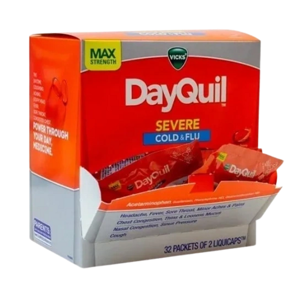DayQuil Severe Cold & Flu Daytime Relief 32 Packet LiquiCaps