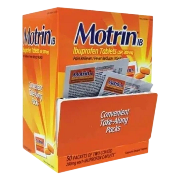 Motrin 2-pack 50ct Dispenser Box