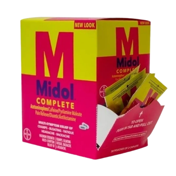 Midol 2-pack 30ct Dispenser Box