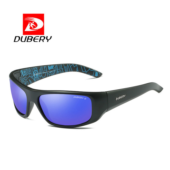 DUBERY Sports Style Sunglasses Men Polarized Driving Night Vision Lens Sunglass