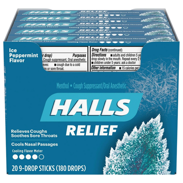HALLS STICK ICE BLUE PEPP 20C* - 24/CA - 831600