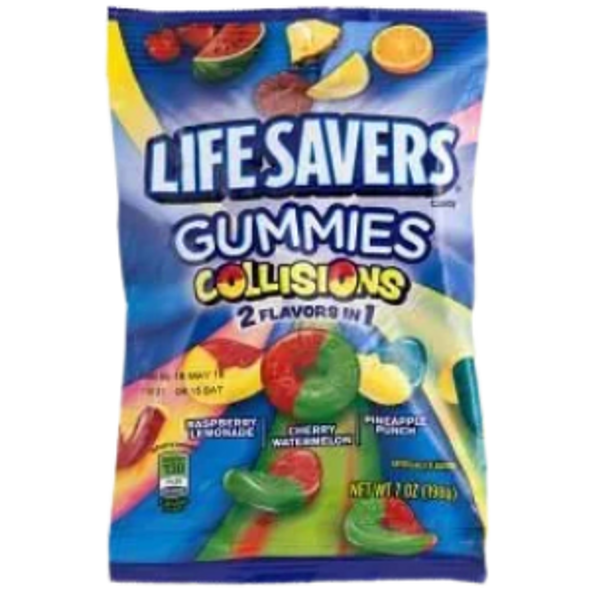 LS GUMIES COLLISIONS 7OZ 1CT - LIFE SAVERS GUMMIES - 120304