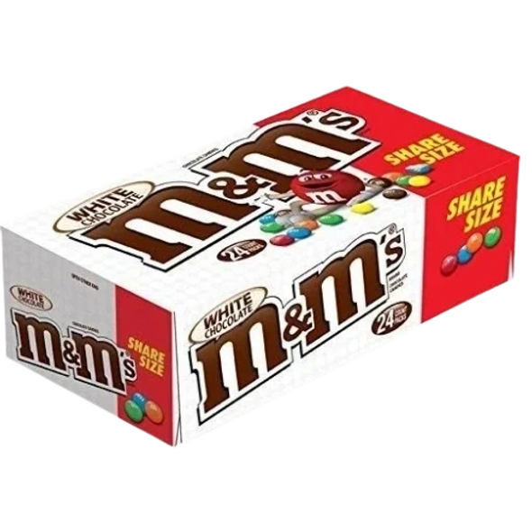 M&M 24CT WHITE CHO SHARE SIZE* - WHITE CHOCOLATE SHARE SIZE 24-2.47OZ - 955226