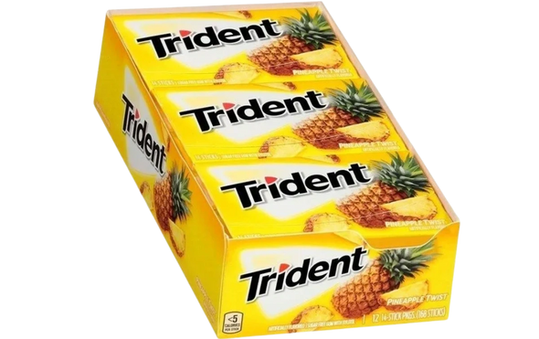 TRIDENT PIN AP TWST 12CT/14STK - PINEAPPLE