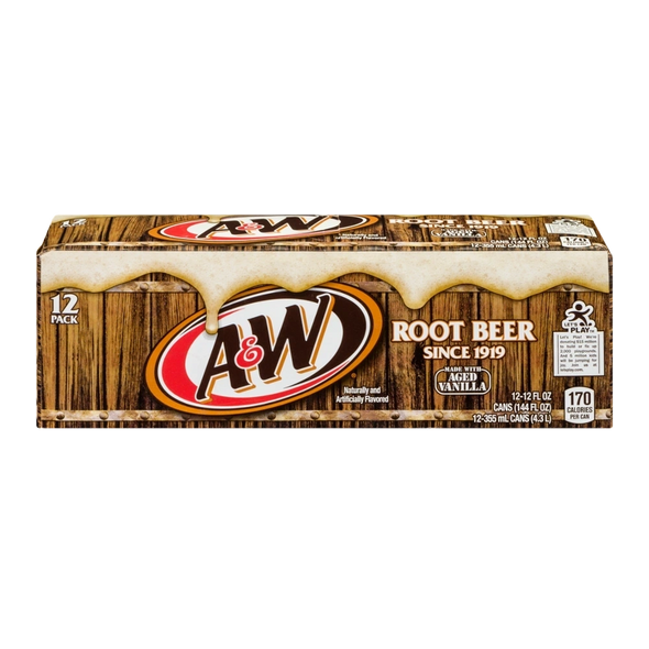 A&W ROOT BEER 12CT 12OZ