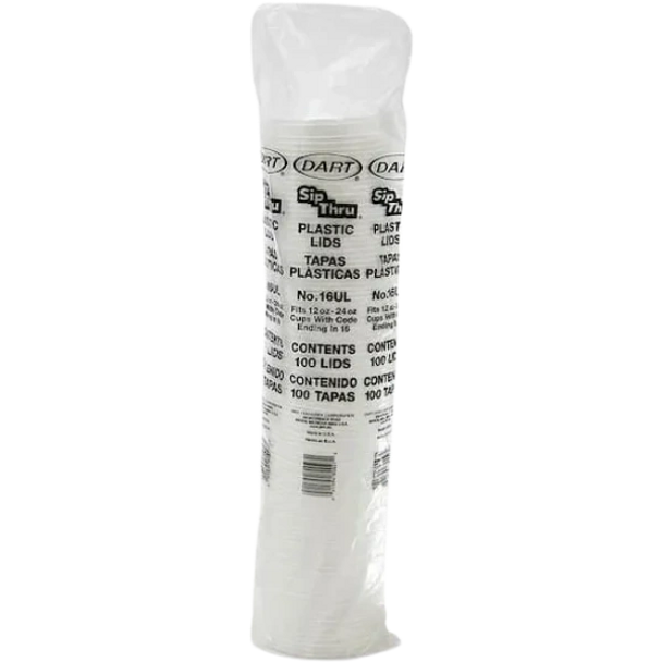 STYRO SIP-THRU LIDS 100CT - 16-24oz 100CT 10 PER CASE