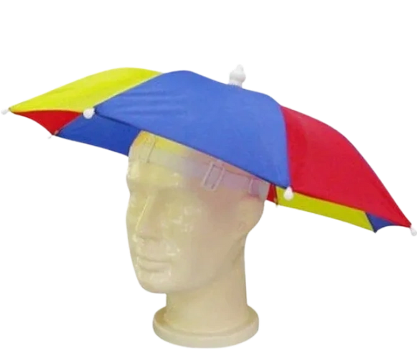 12 Piece Rainbow Color Umbrella Hats
