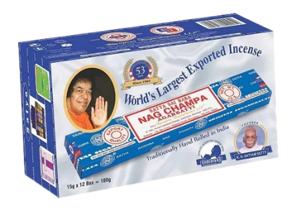 NAG CHAMPA INCENSE 15G 12CT