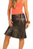 Leather Bell Skirt - Front View