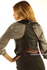 Soft Leather Fashion Waist Coat Ladies Waistcoat WC1 - back