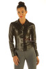 Ladies Soft Leather Shirt Top Clothing Long Full Sleeves front zoom view