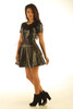 Lavish Black Leather Dress  MD 83