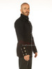 Men's Steampunk Military jacket Top Mandarin Collar jacket - side