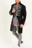 Men's Tailcoat Jacket Black Cotton MTC5 Side