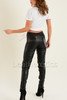 Ladies Leather Trouser  - Back View
Made to Measure Leather Leggings - 
Custom Fit, Tailored, Bespoke Leather Pants
