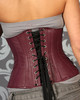Maroon Leather Corset Belted Underbust - back