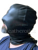 Black leather bdsm mask