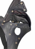 Men's Grey Leather Jockstrap - Removable pouch