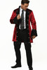 Mens Victorian Coat Red Velvet Jacket