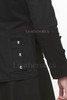 Prince Charlie Black Cotton Jeans  Jacket And Kilt Set