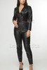 Men Women Biker Leather suit