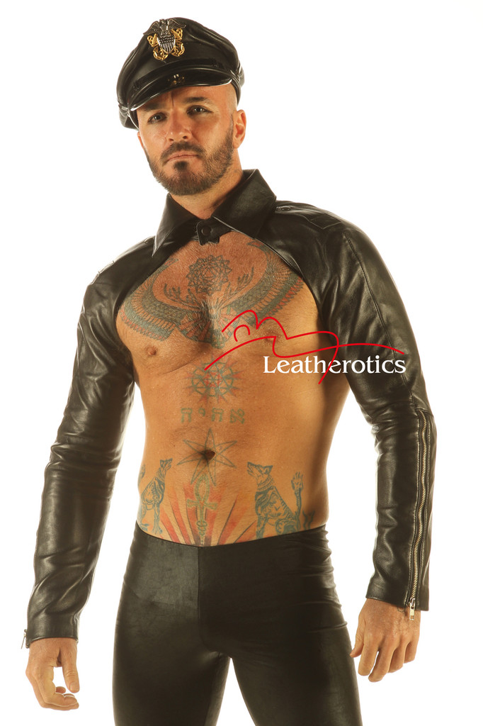 leather sleeve tops