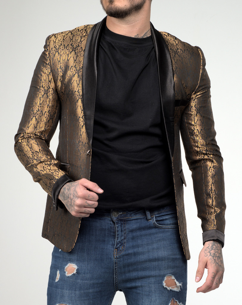 mens gold sport coat