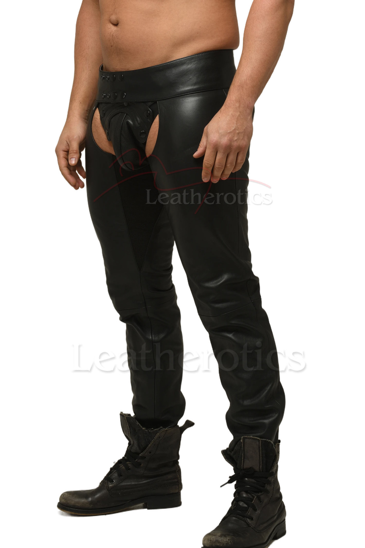 Mens Leather Chap Pants | Assless Chaps | Leatherotics