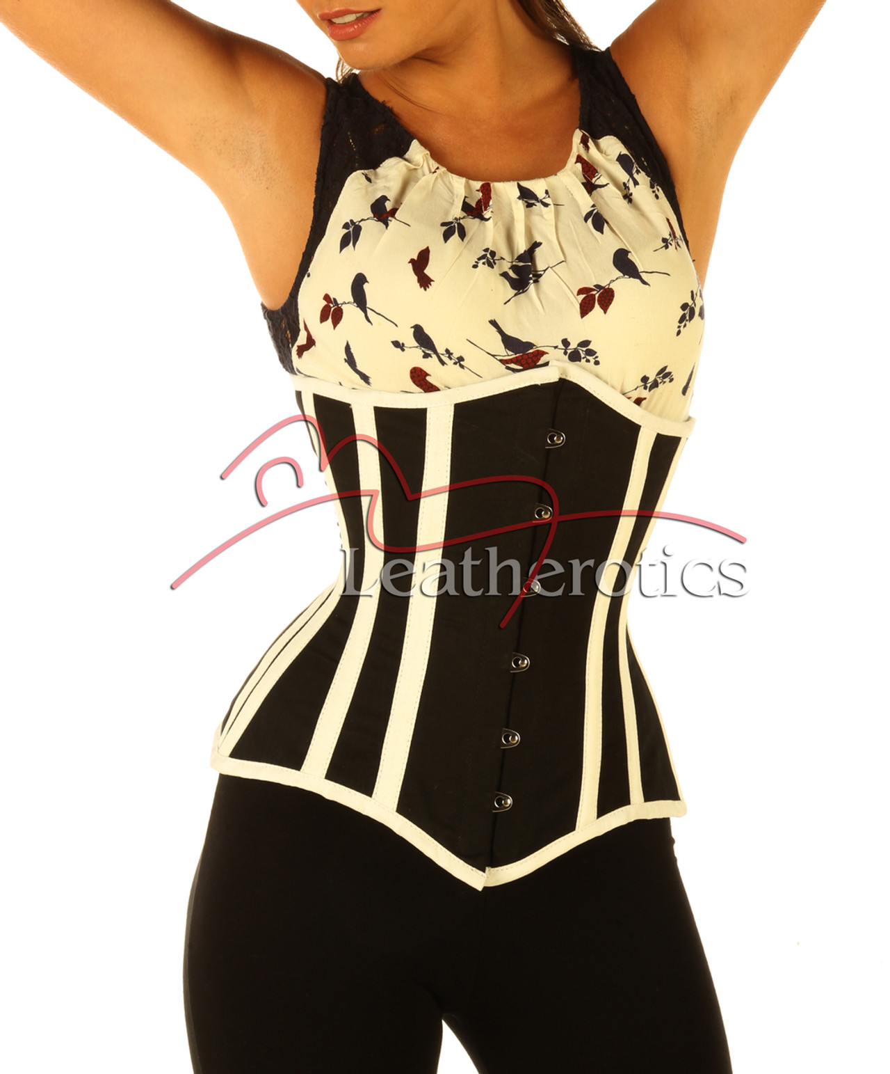 Buy Black and White Corset - Tight Corset