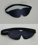 black leather eye pad