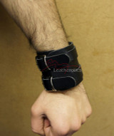 Real leather wristband