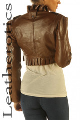 brown bolero Jacket - back view
