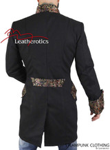 Gothic Military vintage frock coat - back view